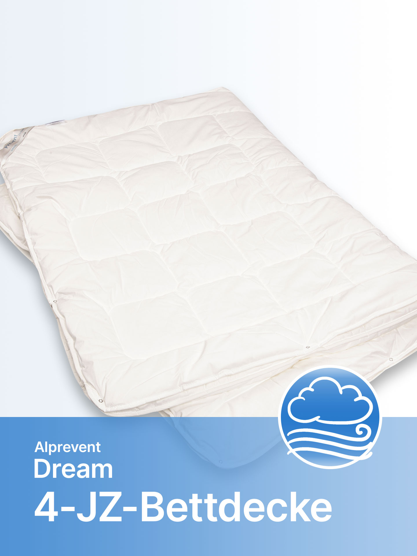 Prevent Dream 4-Jahreszeiten-Bettdecke für Allergiker